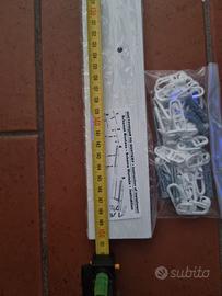 Binario doppio per tende scorrevoli