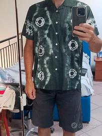 Camicia a mezze maniche fantasia
