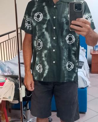 Camicia a mezze maniche fantasia