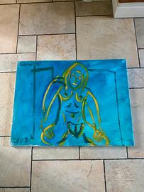 quadro tela originale Stefano Caglioni del 2002