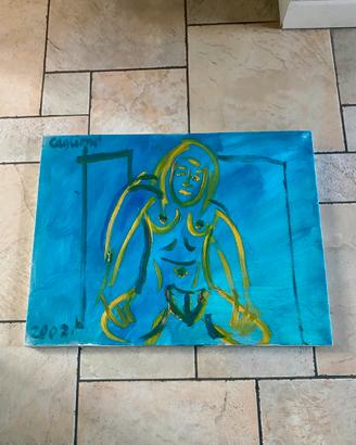 quadro tela originale Stefano Caglioni del 2002