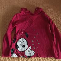 Maglietta lupetto Minnie rossa 
