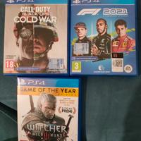 Play giochi ps4 Call of duty COD F1 The witcher