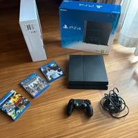 PS4 500gb Jet Black con jaypad e giochi