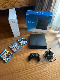 PS4 500gb Jet Black con jaypad e giochi