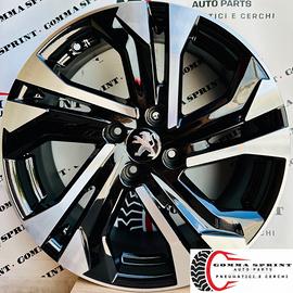 4 CERCHI IN LEGA ORIGINALI RAGGIO 17 PEUGEOT 2008
