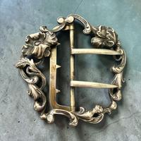 Antica grande fibbia Art Nouveau Argento fine 800