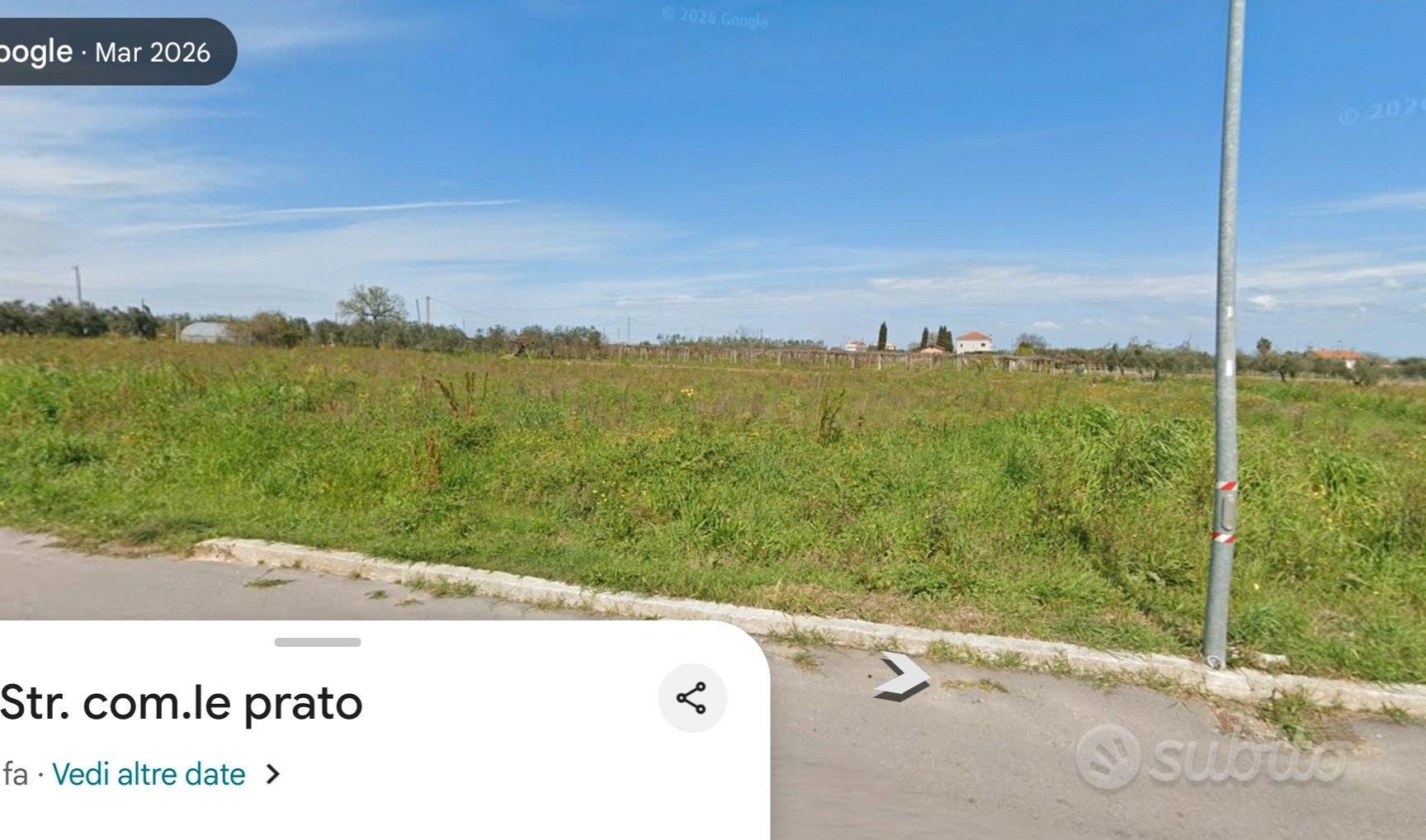 Terreno Agricolo 4.500 MQ fronte strada con utenze - Vista 3