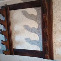 rastrelliera porta fucili antica massello