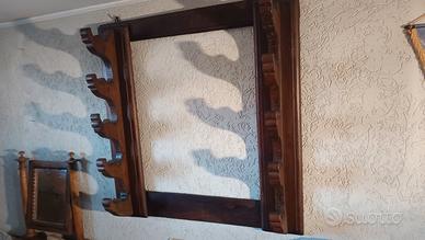 rastrelliera porta fucili antica massello