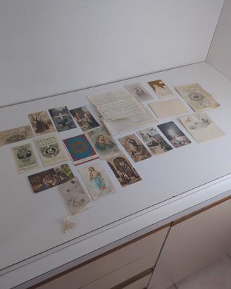Lotto 18 immaginette sacre religiose anni 30/40