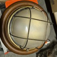 N. 2 plafoniere vintage legno