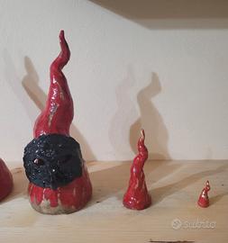 3 corni napoletani 29 cm, 14 cm e 5 cm