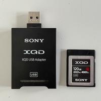 Scheda XQD Sony 120 GB con lettore
