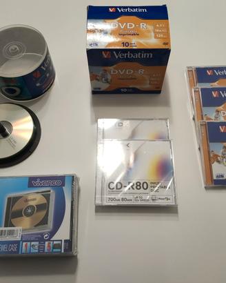 CD/DVD vergini + custodie