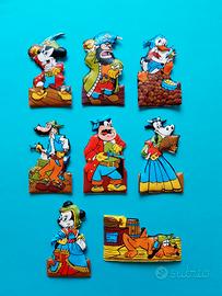 8 figurine plasteco formaggino Mio anni '70