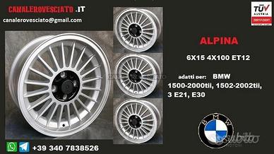 Cerchi alpina 6x 15 4x100 et12 bmw