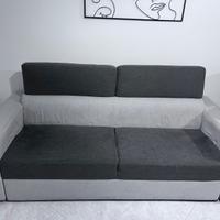 Divano grigio chiaro e scuro