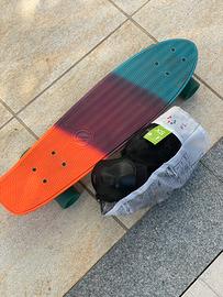 Skateboard Oxelo con protezioni