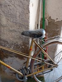 Bicicletta donna colore oro