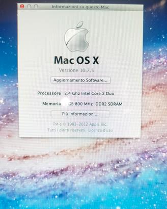 iMac 20 pollici del 2008 funzionante 