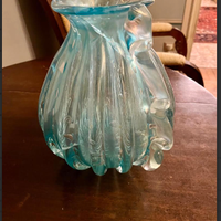 RARITA:VASOvetroSOFFIATOmuranoC/MORISEartDECO,XXse