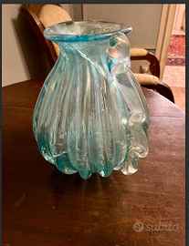 RARITA:VASOvetroSOFFIATOmuranoC/MORISEartDECO,XXse