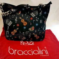 Borsa Braccialini nera musica