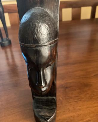 Scultura in legno di arte africana