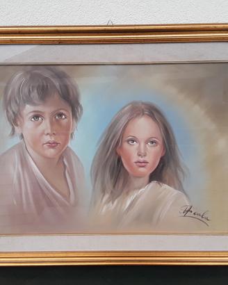 Quadro olio"Maternità" autore Cicala su tela