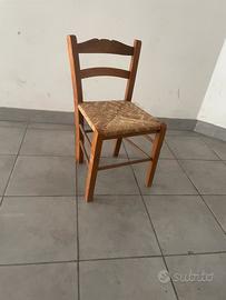 Sedia in paglia