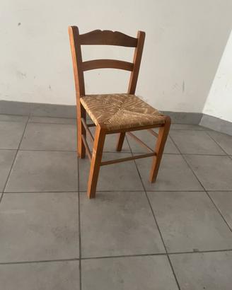 Sedia in paglia