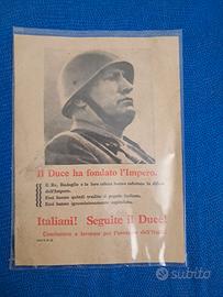 Volantino fascista R.S.I ww2