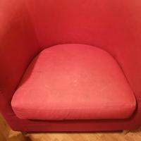 poltrona  vintage tulsta Ikea rossa