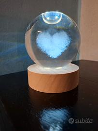 sfera luminosa cuore a nuvola 