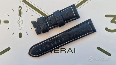Cinturino orologio Officine Panerai 24mm nero