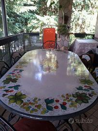 TAVOLO IN PIETRA LAVICA S. STEFANO DI CAMASTRA