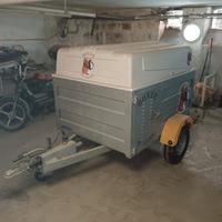 Carrello rimorchio per trasporto animali 4 box 