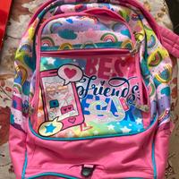 Zaino trolley SJ Gang Colorbow Girl con 3 ruote