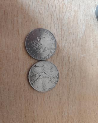 50 lire coniate 1956
