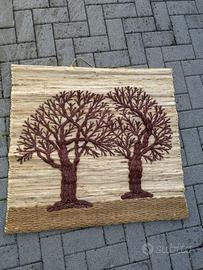 Arazzo da parete in fibra naturale
