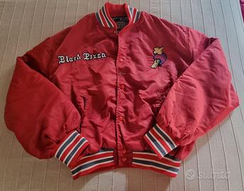 Giacca vintage uomo bomber tg L USA Black Pizza