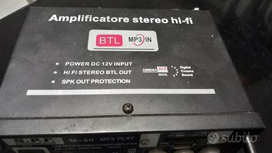 500watt x2piccolo amplificatore 