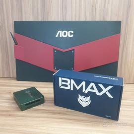 BMAX B6 Pro Mini PC + Monitor AOC AGON POSTAZIONE