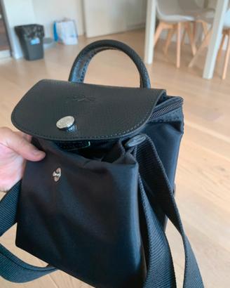 Borsa zaino Longchamp pliage nero
