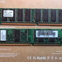 Banchi RAM 128MB CL25 e Samsung DDR 256MB PC 2700