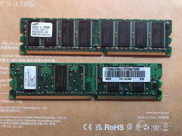 Banchi RAM 128MB CL25 e Samsung DDR 256MB PC 2700