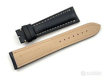 Cinturino Breitling Navitimer Cuoio Blu 22/18 mm