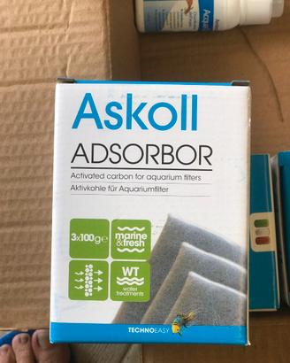 FILTRI ASKOLL CARBONE ATTIVO PER ACQUARIO