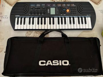 Tastiera CASIO SA77 e custodia per trasporto